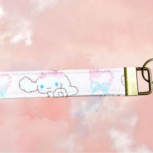 Handmade Cinnamoroll Sanrio Wristlet Keychain Key Fob